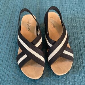 Life Stride platform wedge sandals